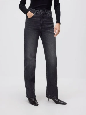 Reserved - Jeansy straight - szary