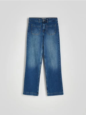 Reserved - Jeansy straight z kieszeniami - indigo jeans