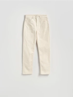 Reserved - Jeansy straight - złamana biel