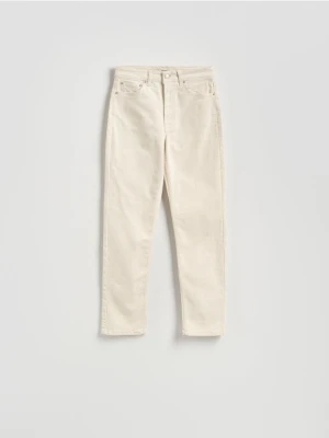 Reserved - Jeansy straight - złamana biel