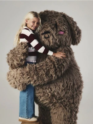 Reserved - Jeansy super wide leg - niebieski