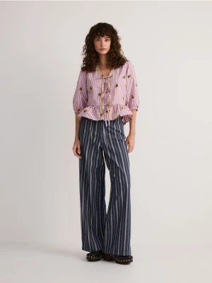 Reserved - Jeansy w paski - wielobarwny