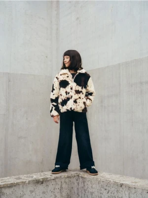 Reserved - Jeansy wide leg - czarny