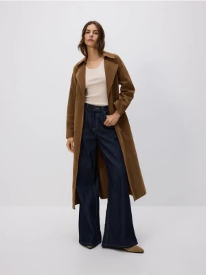 Reserved - Jeansy wide leg - granatowy