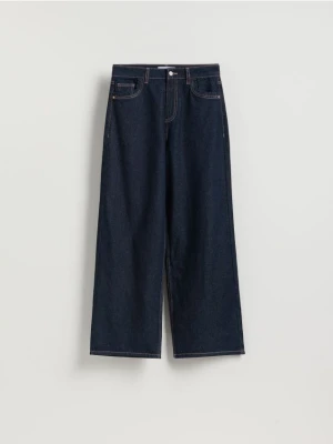Zdjęcie produktu Reserved - Jeansy wide leg - granatowy