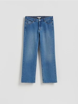 Reserved - Jeansy wide leg - niebieski
