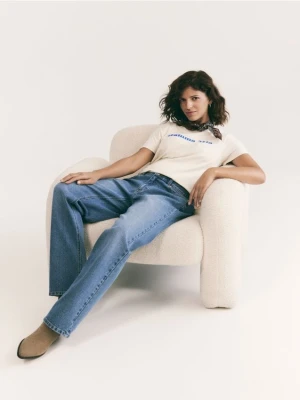 Zdjęcie produktu Reserved - Jeansy wide leg - niebieski