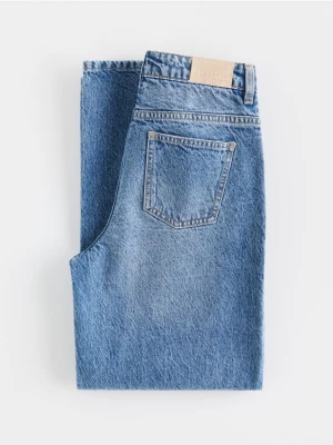 Reserved - Jeansy wide leg - niebieski