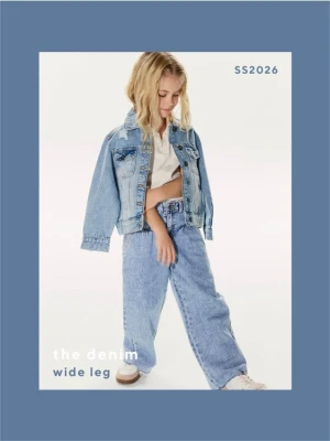 Reserved - Jeansy wide leg - niebieski