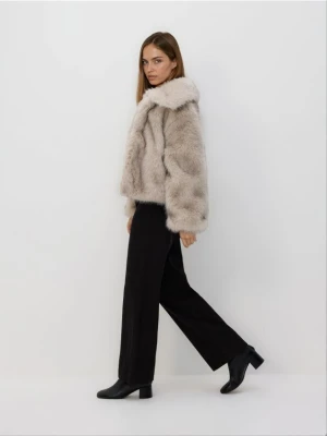 Reserved - Jeansy wide leg z wysokim stanem - czarny