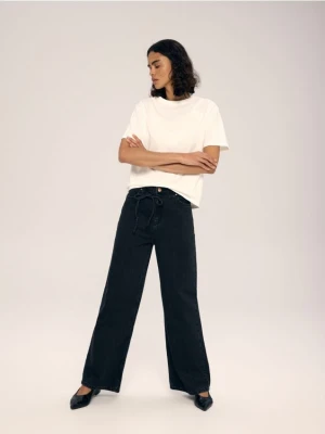 Reserved - Jeansy z paskiem - czarny