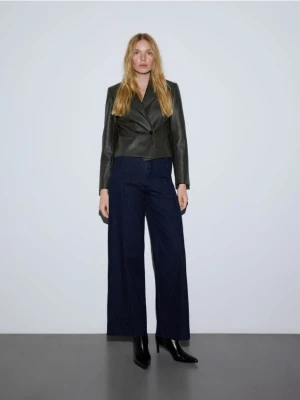 Reserved - Jeansy z paskiem - granatowy