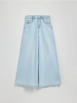 Reserved - Jeansy z szeroką nogawką - niebieski