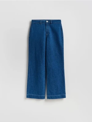 Reserved - Jeansy z szeroką nogawką - niebieski