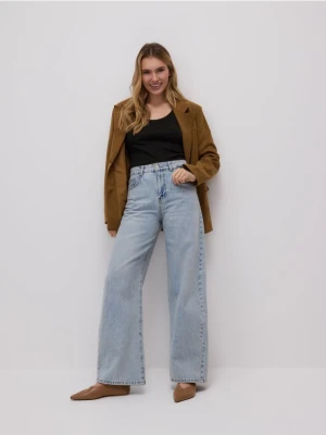 Reserved - Jeansy z szerokimi nogawkami - niebieski