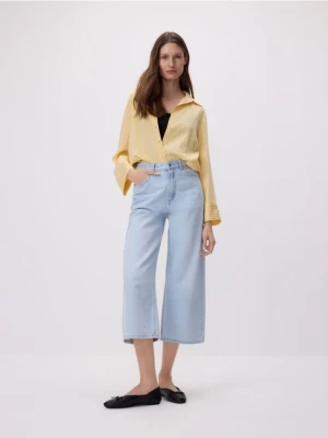 Reserved - Jeansy z szerokimi nogawkami - niebieski