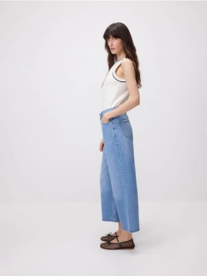 Reserved - Jeansy z szerokimi nogawkami - niebieski