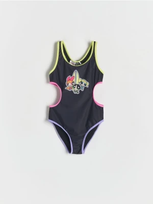 Reserved - Jednoczęściowy kostium kąpielowy Atomówki - czarny