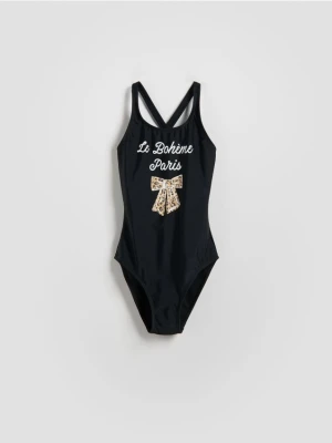 Reserved - Jednoczęściowy strój kąpielowy - czarny