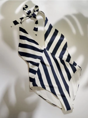 Reserved - Jednoczęściowy strój kąpielowy - granatowy