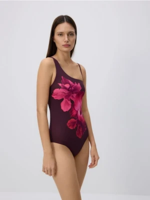 Reserved - Jednoczęściowy strój plażowy - ciemnofioletowy