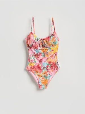 Reserved - Jednoczęściowy strój plażowy - pomarańczowy