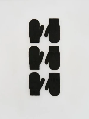 Zdjęcie produktu Reserved - Jednopalczaste rękawiczki 3 pack - czarny