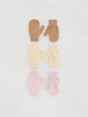 Reserved - Jednopalczaste rękawiczki 3 pack - wielobarwny