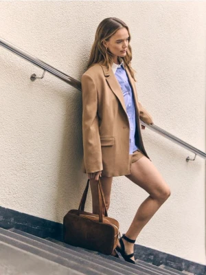 Reserved - Jednorzędowa marynarka - beżowy