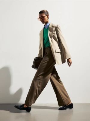 Reserved - Jednorzędowa marynarka - beżowy