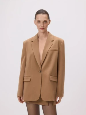 Reserved - Jednorzędowa marynarka - beżowy