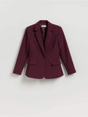 Reserved - Jednorzędowa marynarka - burgundowy