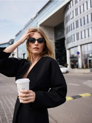 Reserved - Jednorzędowa marynarka - czarny