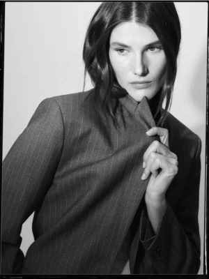 Zdjęcie produktu Reserved - Jednorzędowa marynarka z wiskozą - ciemnoszary