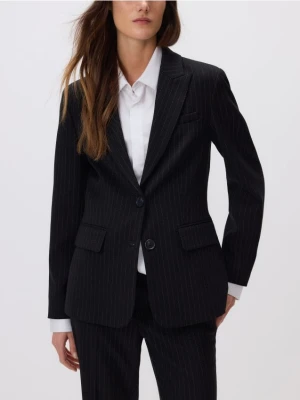 Reserved - Jednorzędowa marynarka z wiskozą - czarny