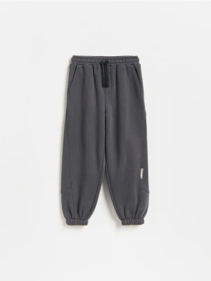 Reserved - Joggery baggy z bawełną - ciemnoszary