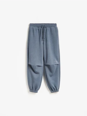 Reserved - Joggery baggy z polarową podszewką - ciemnoszary