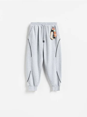 Reserved - Joggery baggy z zawieszką - jasnoszary
