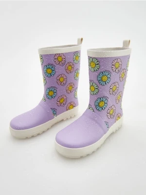 Reserved - Kalosze z nadrukiem zmieniającym kolor SmileyWorld® - lawendowy