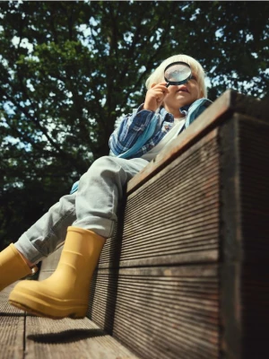 Reserved - Kalosze z wysoką cholewką - żółty