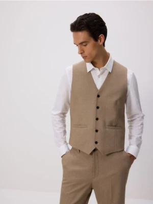 Reserved - Kamizelka garniturowa - beżowy