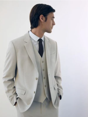 Reserved - Kamizelka garniturowa - beżowy