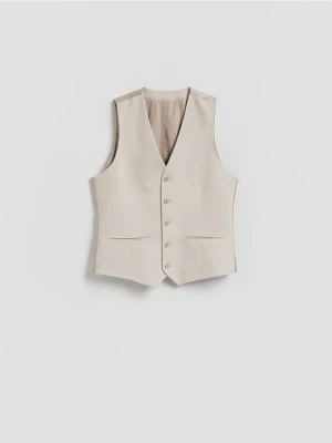 Reserved - Kamizelka garniturowa - beżowy