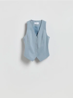 Reserved - Kamizelka garniturowa z wiązaniem - jasnoniebieski