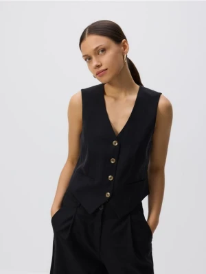 Reserved - Kamizelka graniturowa - czarny