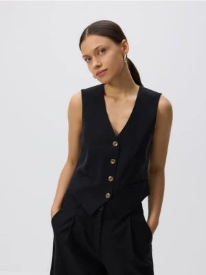 Reserved - Kamizelka graniturowa - czarny