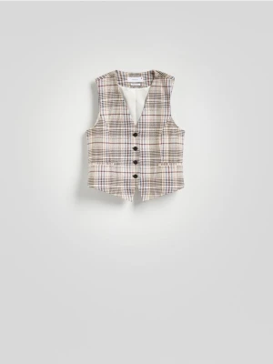 Reserved - Kamizelka w kratę - wielobarwny