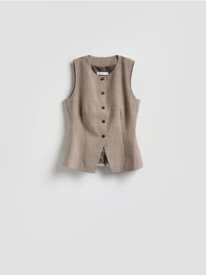 Reserved - Kamizelka w kratę - wielobarwny