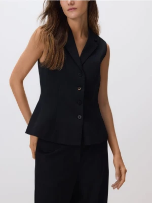 Reserved - Kamizelka w paski - czarny