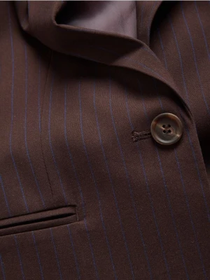 Reserved - Kamizelka z dodatkiem wiskozy - ciemnobrązowy